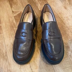 Coach Women’s Brown Leah Loafers